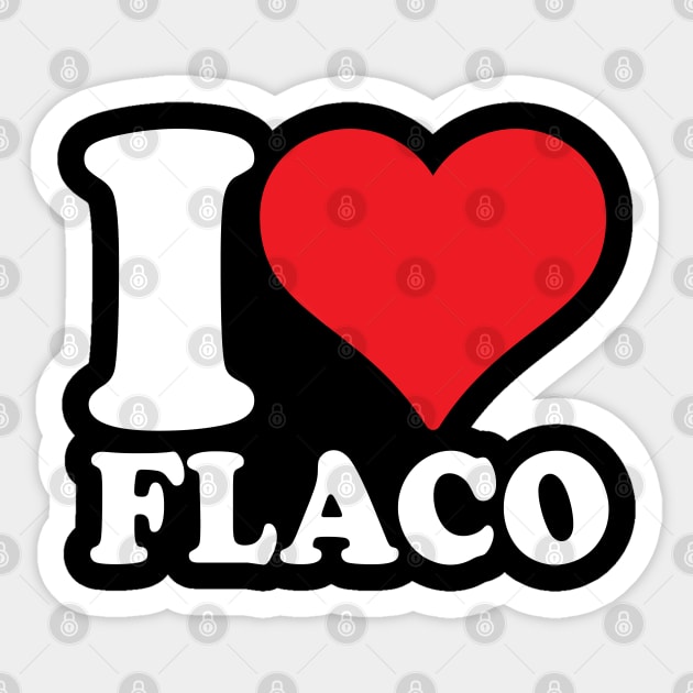 I Love Flaco Sticker by RansomBergnaum